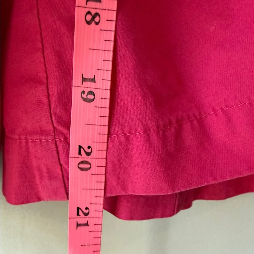 KITRI Ruched Cotton Blouse Top Fuchsia Pink - Picture 8 of 8
